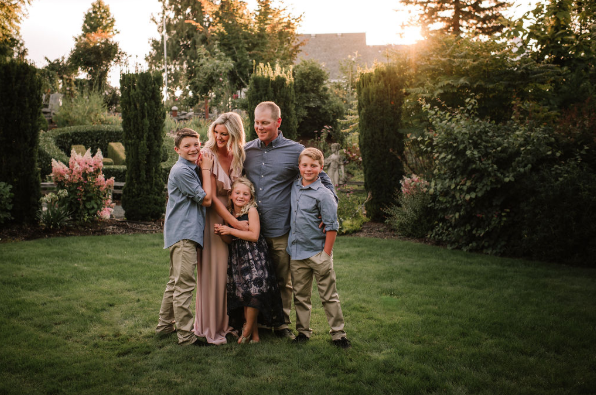 Heather Randall with her family